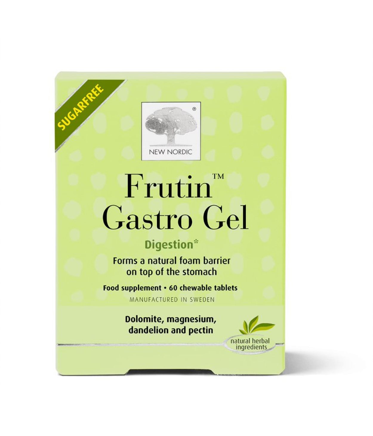 New Nordic Frutin Súr Magi 60 tuggutöflur