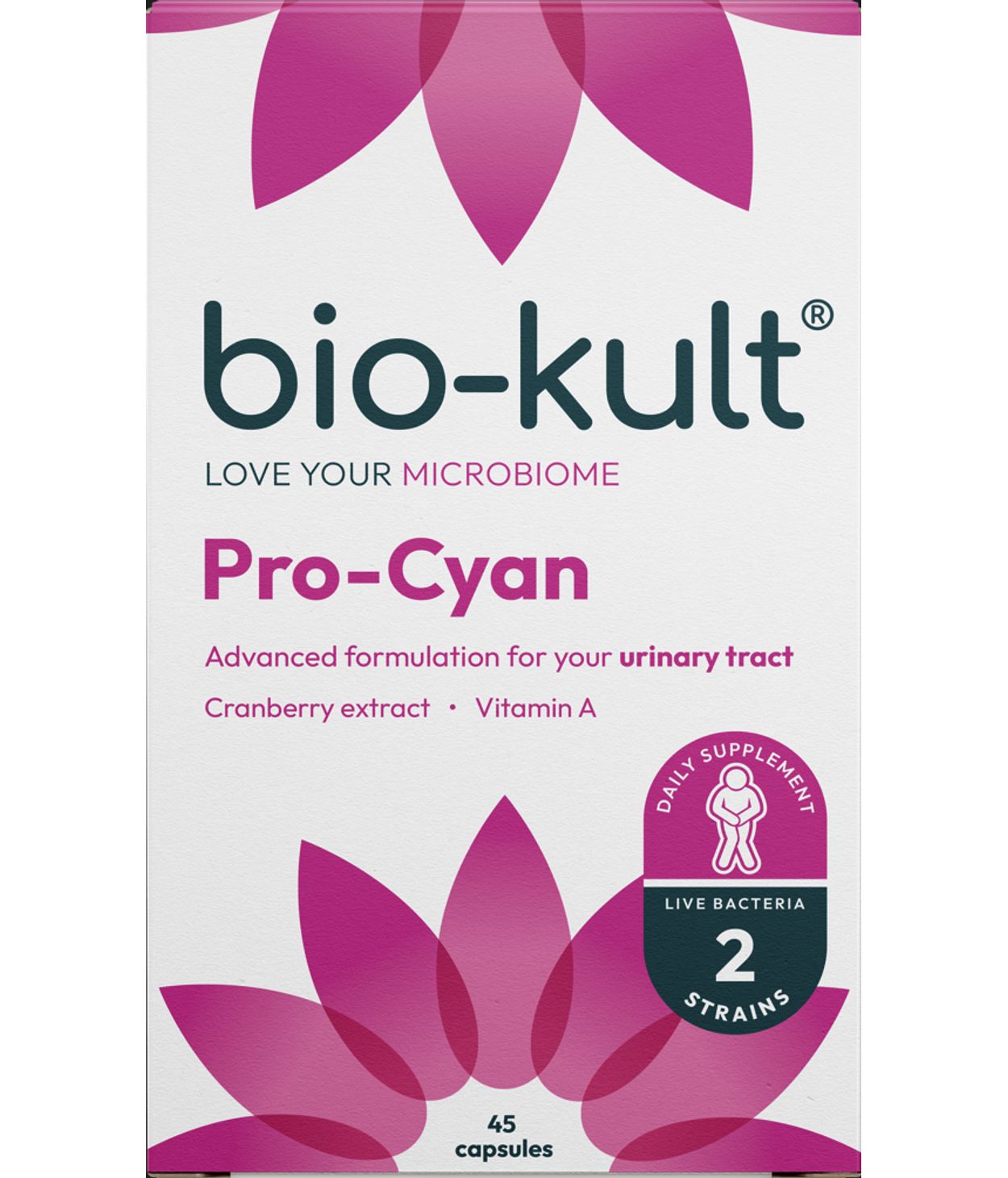 Bio-Kult Pro Cyan gegn þvagfærasýkingu 45 hylki