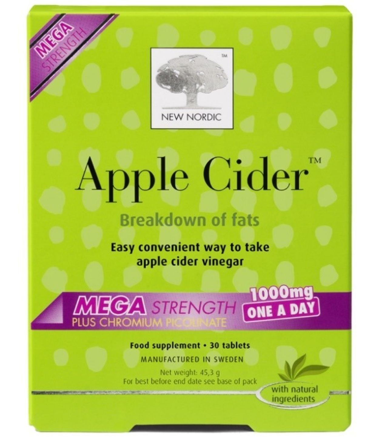 New Nordic Apple Cider Mega Strenght 30stk