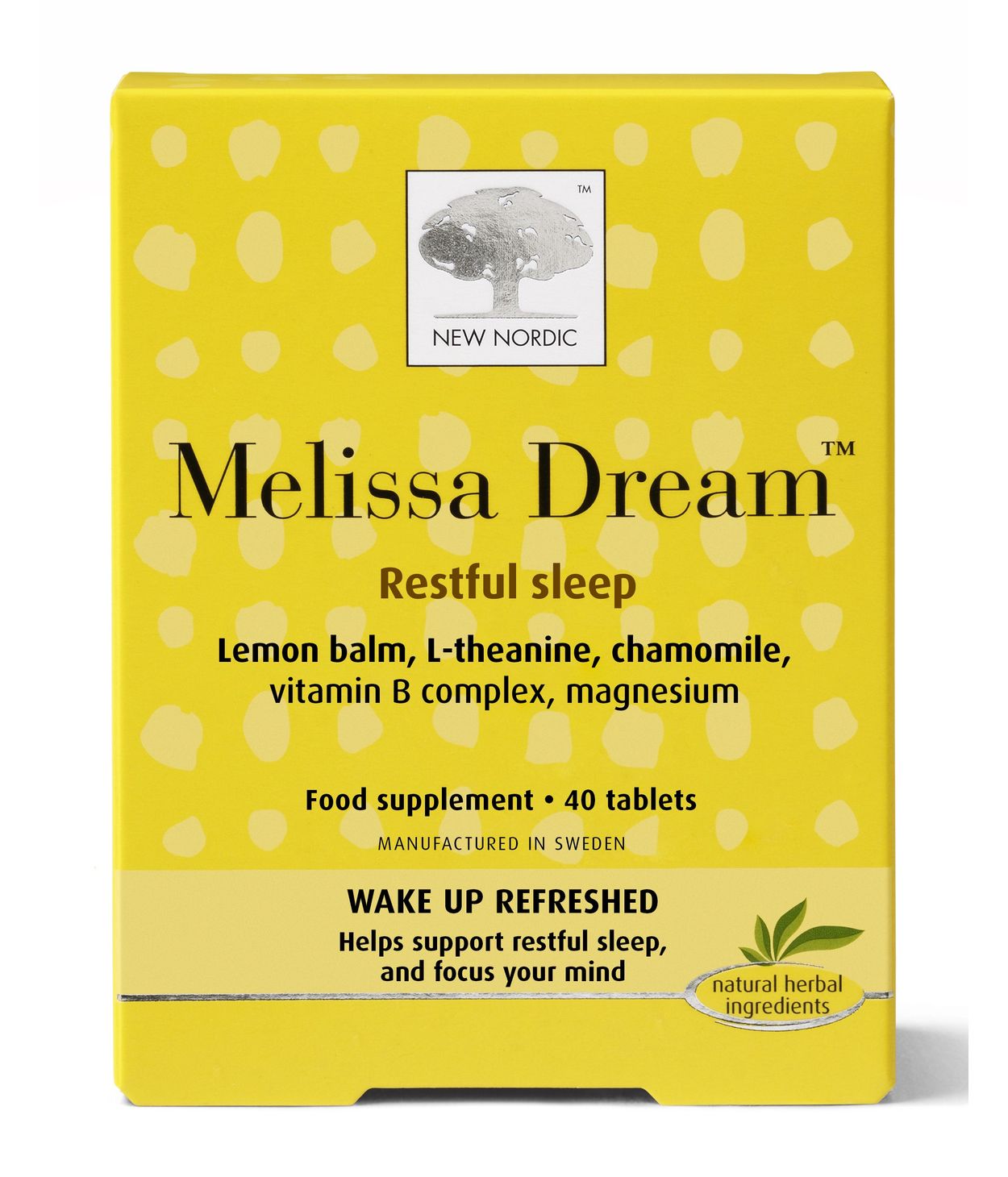 New Nordic Melissa Dream 40 töflur